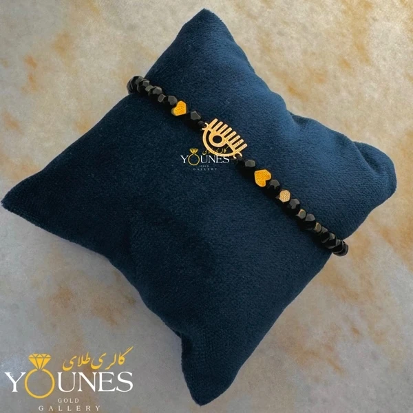 تصویر دوم دستبند کیارا فراگنی (چشمی) طلا لیزری